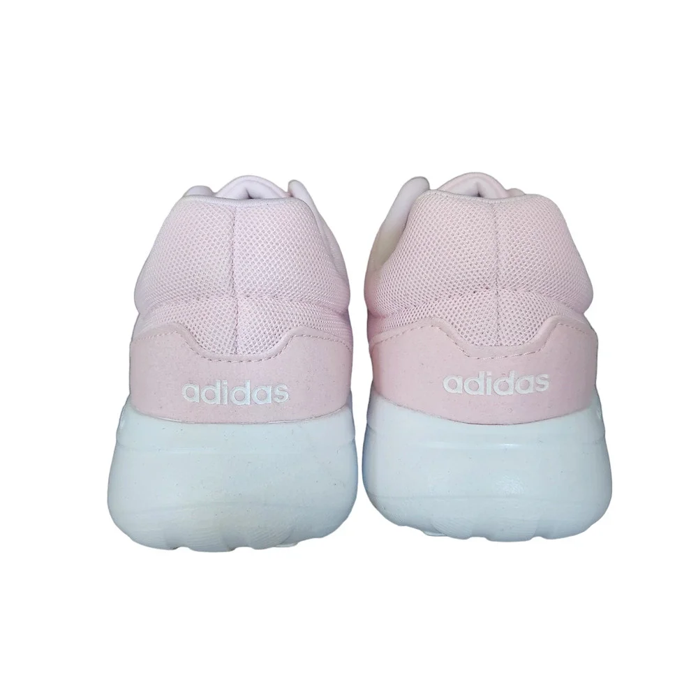 adidas Lite Racer CLN 2.0 Running Shoe, Clear Pink/White/White, 6.5 US